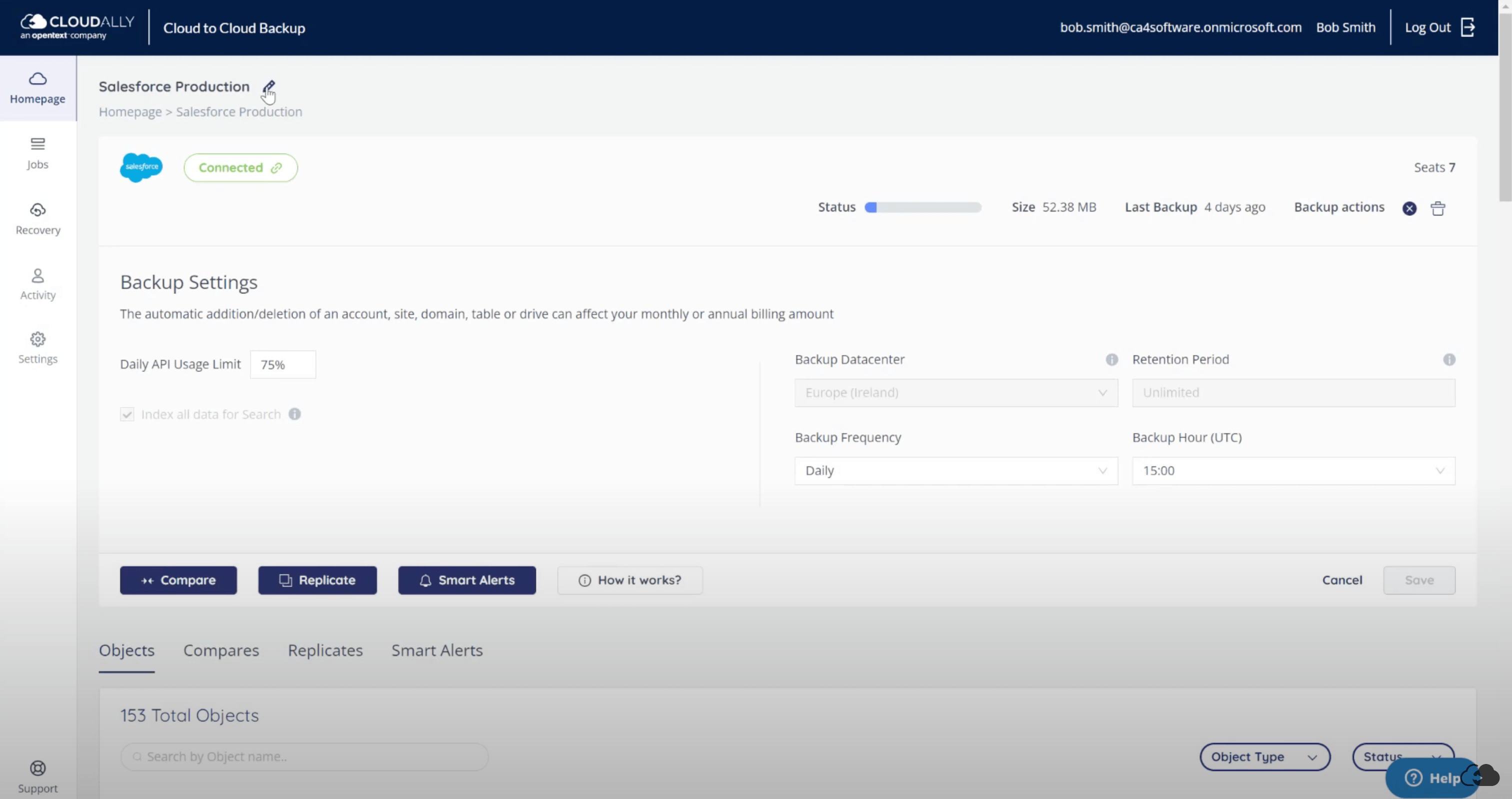 CloudAlly backup tool
