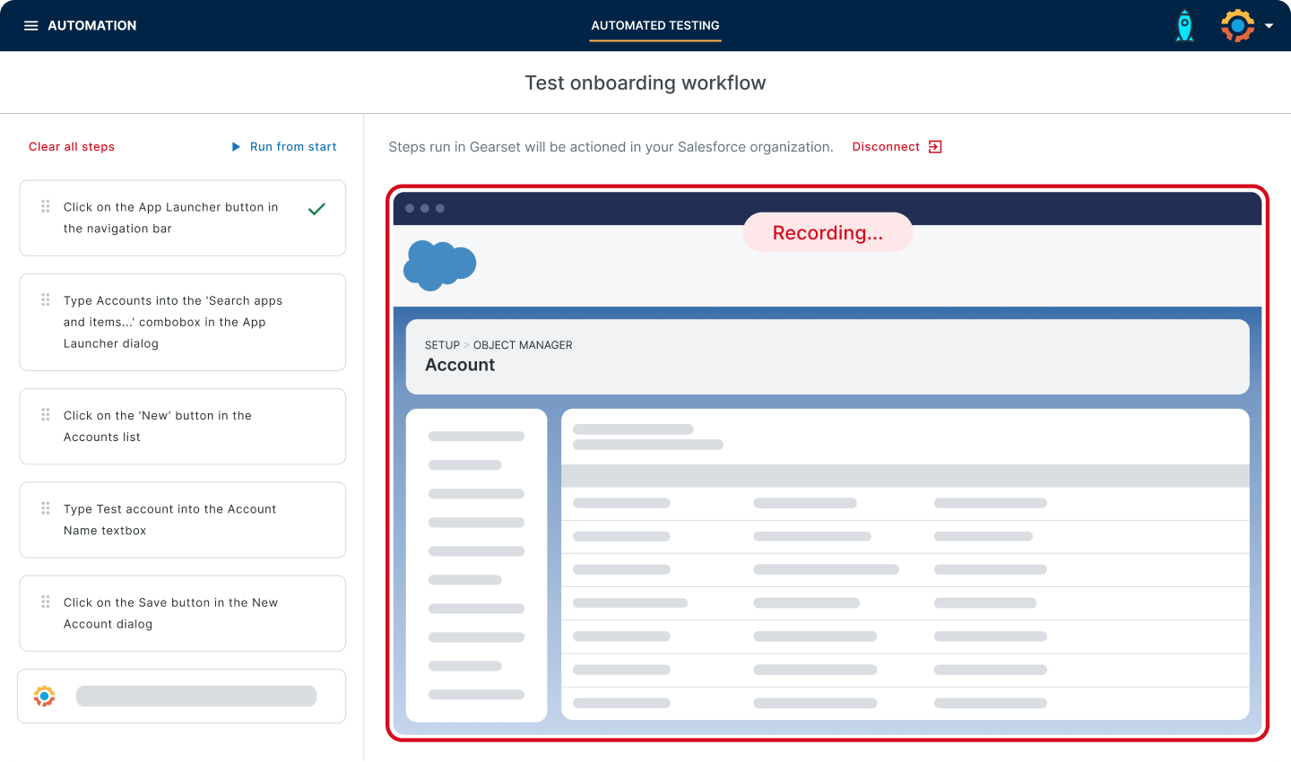 Gearset Automated Testing