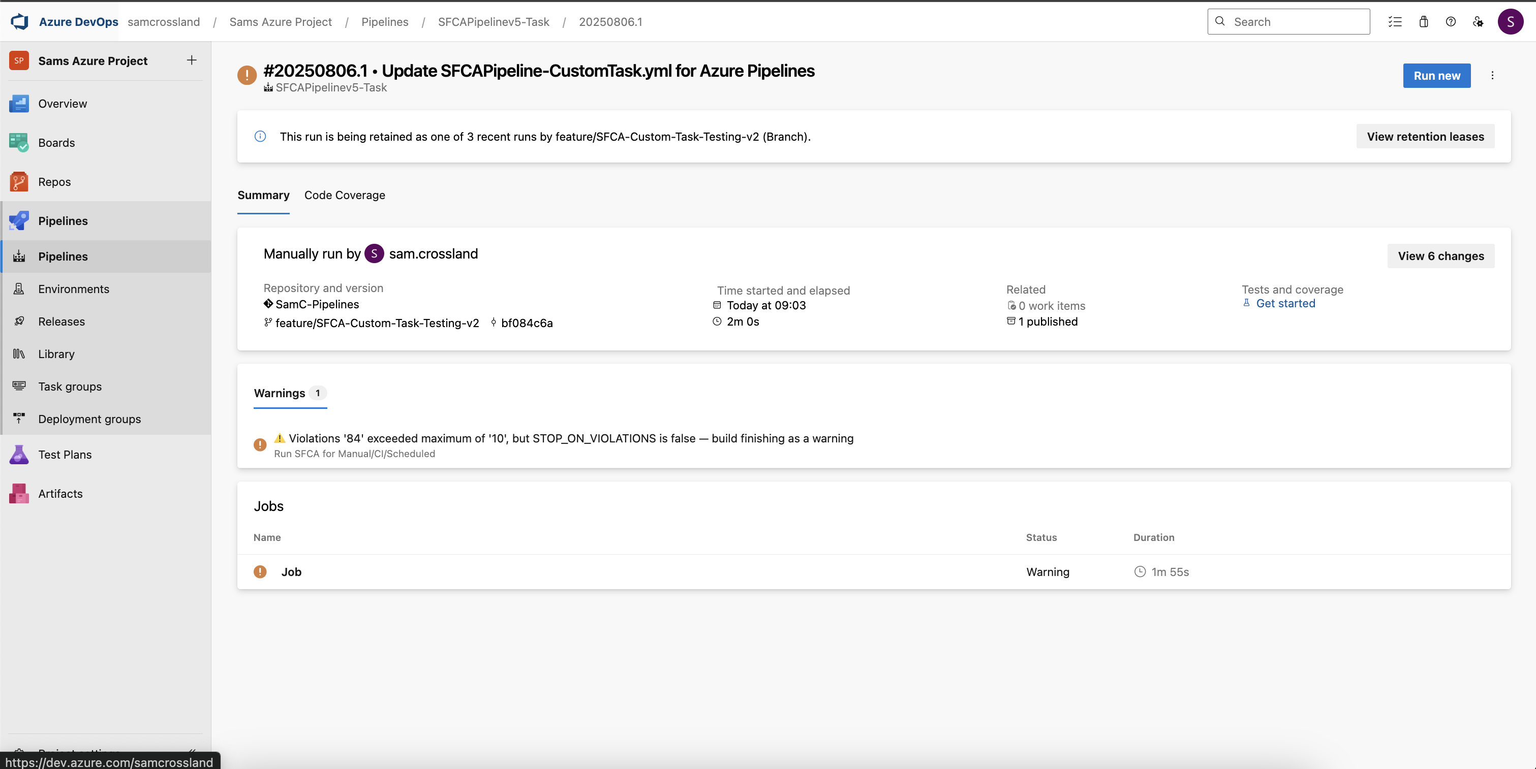 Test the pipeline with a PR